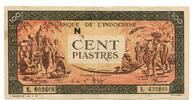 100 Piastres (1942/45) Französisch Indochina,  III