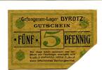 Brandenburg 5 Pfg. Dyrotz, -