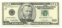 50 Dollars 1996 USA,  unc