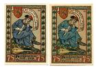Thüringen 2x75 Pfg. Eisenach, -