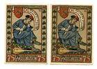 Thüringen 2x75 Pfg. Eisenach, -