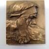 Österreich, Bronze Plakette Franz Joseph I.1848-1916, -