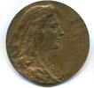 Österreich-Wien, Bronze Medaille Kopf einer Jungen Frau, -