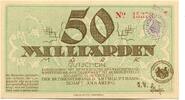 Sachsen 50 Md. Mark 24.10.1923 Annaberg i.Erzg.,Bez.Verband d.Amtshauptm... 20,00 EUR  zzgl. 6,00 EUR Versand