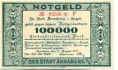 Sachsen 100 T. Mark 11.8.1923 Annaberg i.Erzg., unz 18,00 EUR  zzgl. 6,00 EUR Versand