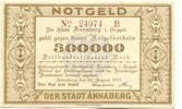 Sachsen 300 T. Mark 11.8.1923 Annaberg i.Erzg., unz 20,00 EUR  zzgl. 6,00 EUR Versand