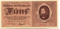 W&uuml;rttemberg 5 Reichsmark 15.4.1945 Aalen, unz 95,00 EUR  zzgl. 6,00 EUR Versand