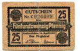 Sachsen-Anhalt 25 Pfg. 14.4.1917 Aschersleben, gebraucht 7,00 EUR  zzgl. 3,90 EUR Versand
