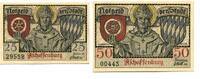 Bayern 25 Pfg. 50 Pfg. o.D./g&uuml;ltig bis 1.1.1921 Aschaffenburg, unz 10,00 EUR  zzgl. 6,00 EUR Versand