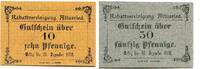 Bayern 10 Pfg. 50 Pfg. 31.12.1918 Altusried, unz 25,00 EUR  zzgl. 6,00 EUR Versand