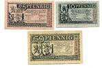 Rheinland 10 Pfg. 25 Pfg. 50 Pfg. 1920 Altenkirchen u.Waldbr&ouml;l, unz 12,00 EUR  zzgl. 6,00 EUR Versand