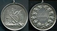 Kaiserreich Ag Medaille ~ Auszeichnung bei dem feierlichen Königsschießen erworben ~ -