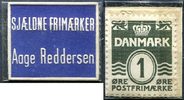 Dänemark 1 Öre ~ Danmark / Briefmarkengeld - SJAELDNE FRIMAERKER / Aage Reddersen ~ -