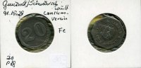 Deutschland/Schwäb.Gmünd, 20 Pfg., Würtembergischer Consumverein, -