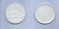 DDR/Berlin, Porzellan-Medaille, Erbaut 1818-1821 Nach Entwürfen von Karl Friedrich Schinkel(Schauspielhaus), -