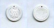 DDR/Berlin, Porzellan-Medaille, III.Weltfestspiele der Jugend u.Studenten, -