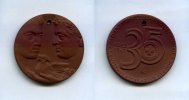 DDR/Berlin, Porzellan-Medaille, 35 Jahre Deut.Rotes Kreuz i.d.DDR, -