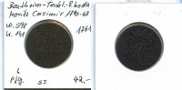 Bentheim-Tecklenburg-Rheda,, 6 Pfennig, Moritz Casimir 1710-1768,