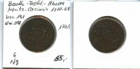 Bentheim-Tecklenburg-Rheda,, 6 Pfennig, Moritz Casimir 1710-1768,
