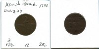 Münster-Domkapitel, 2 Pfennig,