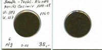 BentheimTecklenburg-Rheda, 6 Pfennig, Moritz Casimir 1710-1768,