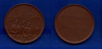 Berlin, Porzellan-Medaille, 50.Jahrestag der Oktoberrevolution, -