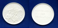 Berlin, Porzellan-Medaille, 50.Jahrestag der Oktoberrevolution, -