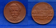 Berlin, Porzellan-Medaille, Albert Schweizer 1875-1965, -