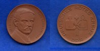 DDR/Dresden, Porzellan-Medaille, Karl Landsteiner 1868-1943, -
