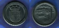 Mühlheim an der Ruhr, Kohlekeramik-Medaille, Erinnerungsgabe der Stadt Mühlheim, Picture