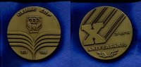 Portugal/Lissabon, Br.-Medaille, 10 Jahre Clube E.D.P. Lissabon, -