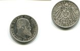 Württemberg, 2 Mark Wilhelm II 1891-1918,