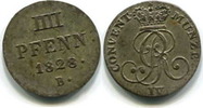 Hannover, 4 Pfennig Georg IV.1820-1830,