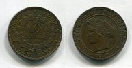 Frankreich 10 Centimes ~ Republik ~ -