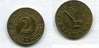 Bremen 2 Pfennig ~ Verechnungspfennig ~ -