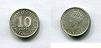 Malaya 10 Cents ~ Georg VI. ~ -