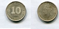 Malaya 10 Cents ~ Georg VI. ~ -