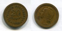 Portugal 20 Centavos ~ Portuguesa ~ -