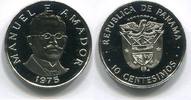 Panama 10 Centesimos ~ Manuel E. Amador ~ -