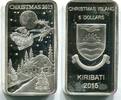 Kiribati 5 Dollars ~ Christmas - Barren ~ -