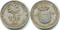 Belgisch Kongo 1 Franc ~ Kolonie ~ -