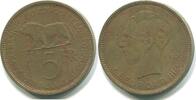 Belgisch Kongo 5 Francs ~ Kolonie ~ -