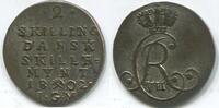 Norwegen 2 Skilling ~ Christian VII. ~ -