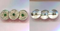Belgien 3 x 5 Centimes ~ als Brosche ~ -