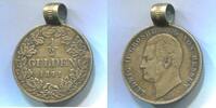 Altdeutschland 1/2 Gulden ~ Hessen als Anhänger ~ -