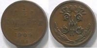Russland 1/2 Kopeke ~ Nikolaus II. ~ -