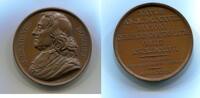 Frankreich, Br.Medaille J.Benignus Bossuet 1627-1704-Französischer Bischof, -