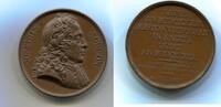 Frankreich, Br.Medaille Josephus Addison 1672-178-Englischer Dichter,Politiker u.Journalist, -