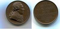 Frankreich, Br.Medaille Georges-Louis Leclerc de Butten 1707-1788-Franz. Naturforscher der Aufklärung, -