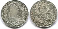 RDR/Österreich, 20 Kreuzer 1780I.C.-F.A. Maria Theresia 1740-1780, ss/vz